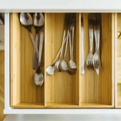 HI Bestekbak Uitschuifbaar Bamboe -Huishoudelijk Serviesgoed 1200x1200 455