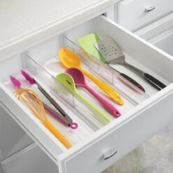 IDesign Ladeverdeler Uitschuifbaar 2 Stuks Transparant - Transparant - Klaar Voor Gebruik, Verstelbaar, Uitschuifbaar -Huishoudelijk Serviesgoed 1200x1200 486