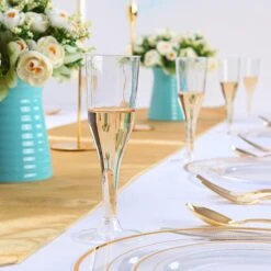 Champagneglazen - 30 Stuk(s) - 135ml - Chique - Plastic - Glazen - Transparant - Kunststof - Kerst Servies 10 Champagneglazen - 30 Stuk(s) - 135ml - Chique - Plastic - Glazen - Transparant - Kunststof - Kerst Servies -Huishoudelijk Serviesgoed 1200x1200 560