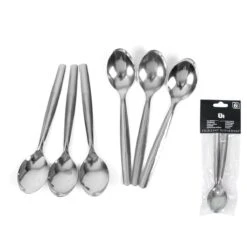 Merkloos Excellent Houseware RVS Theelepels Set 6 Stuks -Huishoudelijk Serviesgoed 1200x1200 61