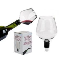 MikaMax Wijnfles Glas XXL - Groot Wijnglas - Past Standaard Kurk Op - 750ml -Huishoudelijk Serviesgoed 1200x1200 638