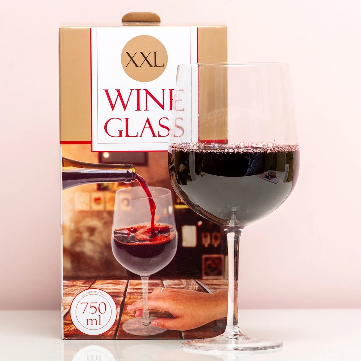 MikaMax XXL Wijnglas - Wijnglas Groot - 0.75L 2 MikaMax XXL Wijnglas - Wijnglas Groot - 0.75L - Afbeelding 2