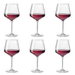 Leonardo Bourgogne Rode Wijnglas Puccini Set Van 6