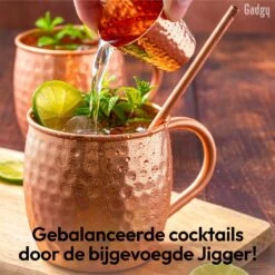 Gadgy Moscow Mule Bekers Set - 100% Koper - Cocktailset : 2 Cocktailglazen, 2 Rietjes & 1 Barmaatje -Huishoudelijk Serviesgoed 1200x1200 712