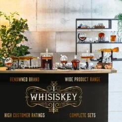 Whisiskey Luxe Whiskey Set - Incl. 2 Whiskey Glazen, 8 Whiskey Stones, 2 Onderzetters, Fluwelen Opbergzak, Opbergbox - Whisky Geschenkdoos - Glas - Herbruikbare IJsblokjes - Cadeau Voor Man & Vrouw -Huishoudelijk Serviesgoed 1200x1200 768