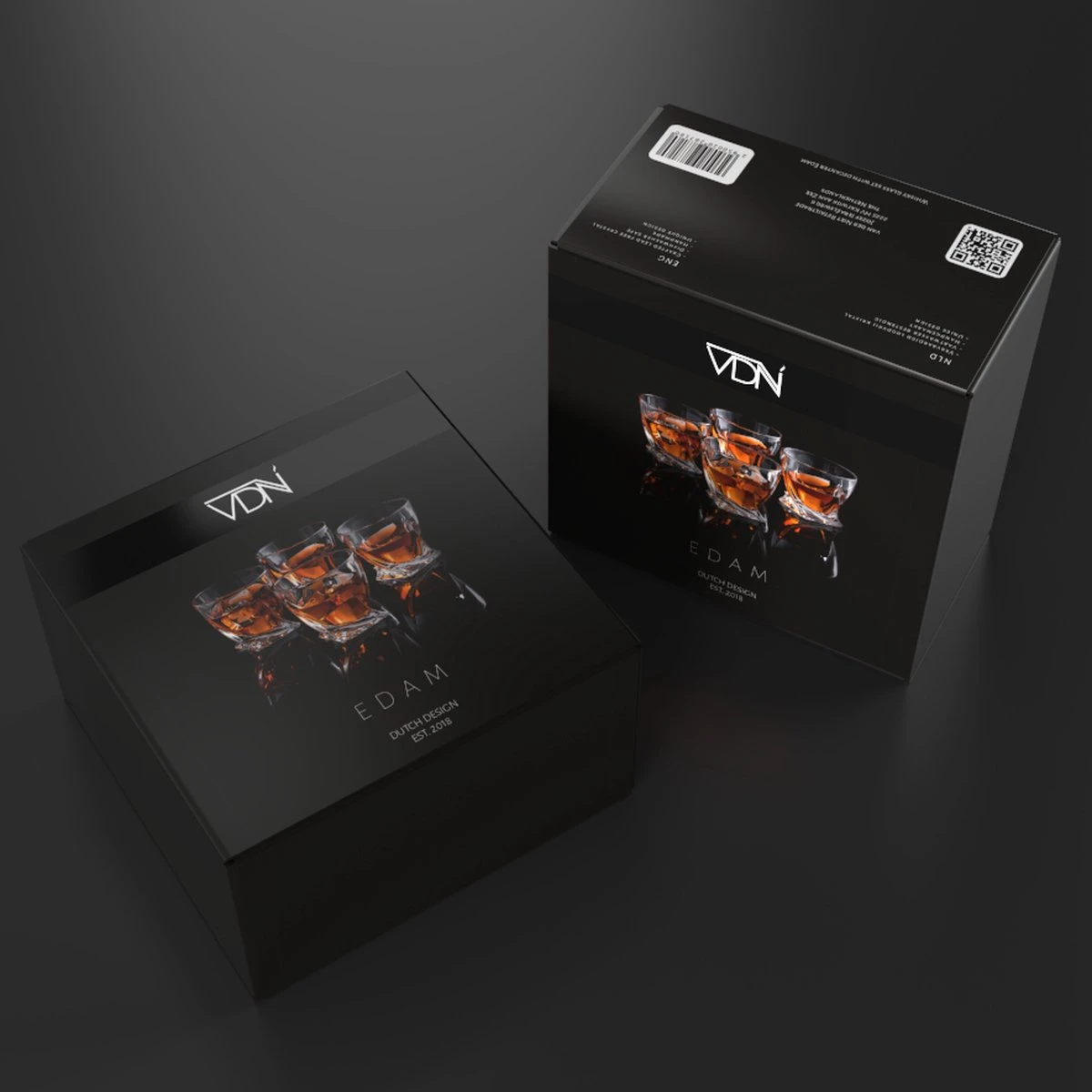 VDN Edam Whiskey Glazen Set Handgeblazen - 4 Whiskeyglazen – Tumbler - Loodvrij Kristal Glas 7 VDN Edam Whiskey Glazen Set Handgeblazen - 4 Whiskeyglazen – Tumbler - Loodvrij Kristal Glas - Afbeelding 7