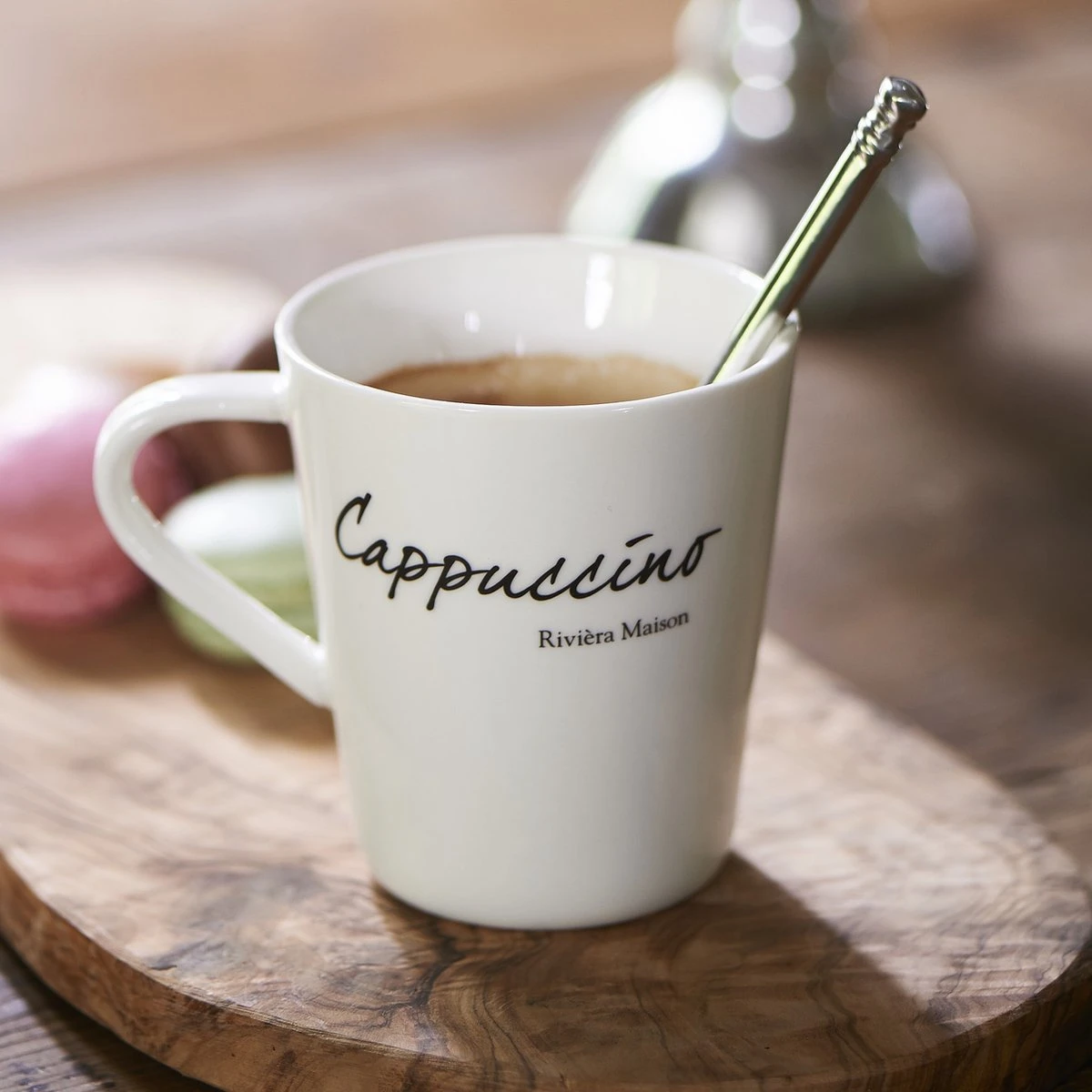 Riviera Maison Classic Cappuccino Mug - Cappuccino Kopjes - Porselein Mokken Set Van 2 - 200 Ml 6 Riviera Maison Classic Cappuccino Mug - Cappuccino Kopjes - Porselein Mokken Set Van 2 - 200 Ml - Afbeelding 6