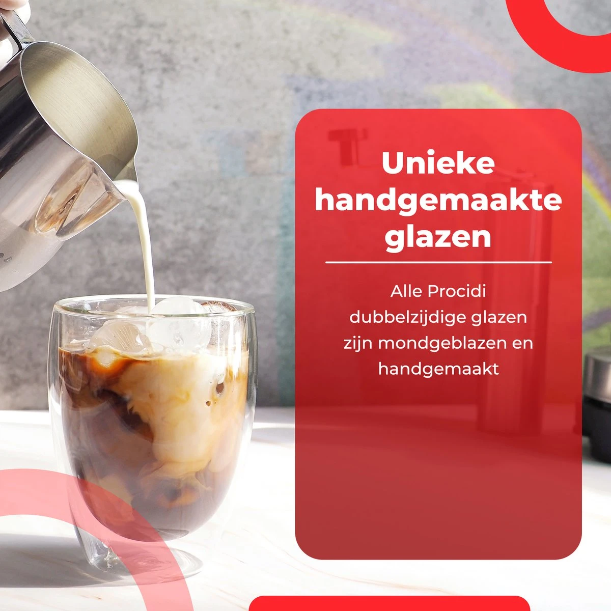 Procidi® Dubbelwandige Koffieglazen / Theeglazen - 6 Stuks - 350 Ml - Latte Macchiato / Cappucino Glazen Dubbelwandig - Koffietassen - 6x Thee Glas / Koffie Kop - Theeglas Set 5 Procidi® Dubbelwandige Koffieglazen / Theeglazen - 6 Stuks - 350 Ml - Latte Macchiato / Cappucino Glazen Dubbelwandig - Koffietassen - 6x Thee Glas / Koffie Kop - Theeglas Set - Afbeelding 5