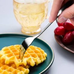 House Of Husk® Gebaksvorkjes - Dessertvorken - Taartvorkjes - Cocktailvorken - Klein Vorkjes - 12 Stuks - RVS - Zilver -Huishoudelijk Serviesgoed 1200x1200 96