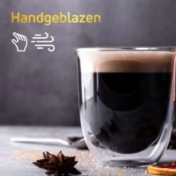 Dubbelwandige Theeglazen Koffieglazen - Cappuccino Glazen - Warme En Koude Dranken Mokken Dubbelwandig - 250 ML - Set Van 2 - VDN -Huishoudelijk Serviesgoed 1200x1200 965