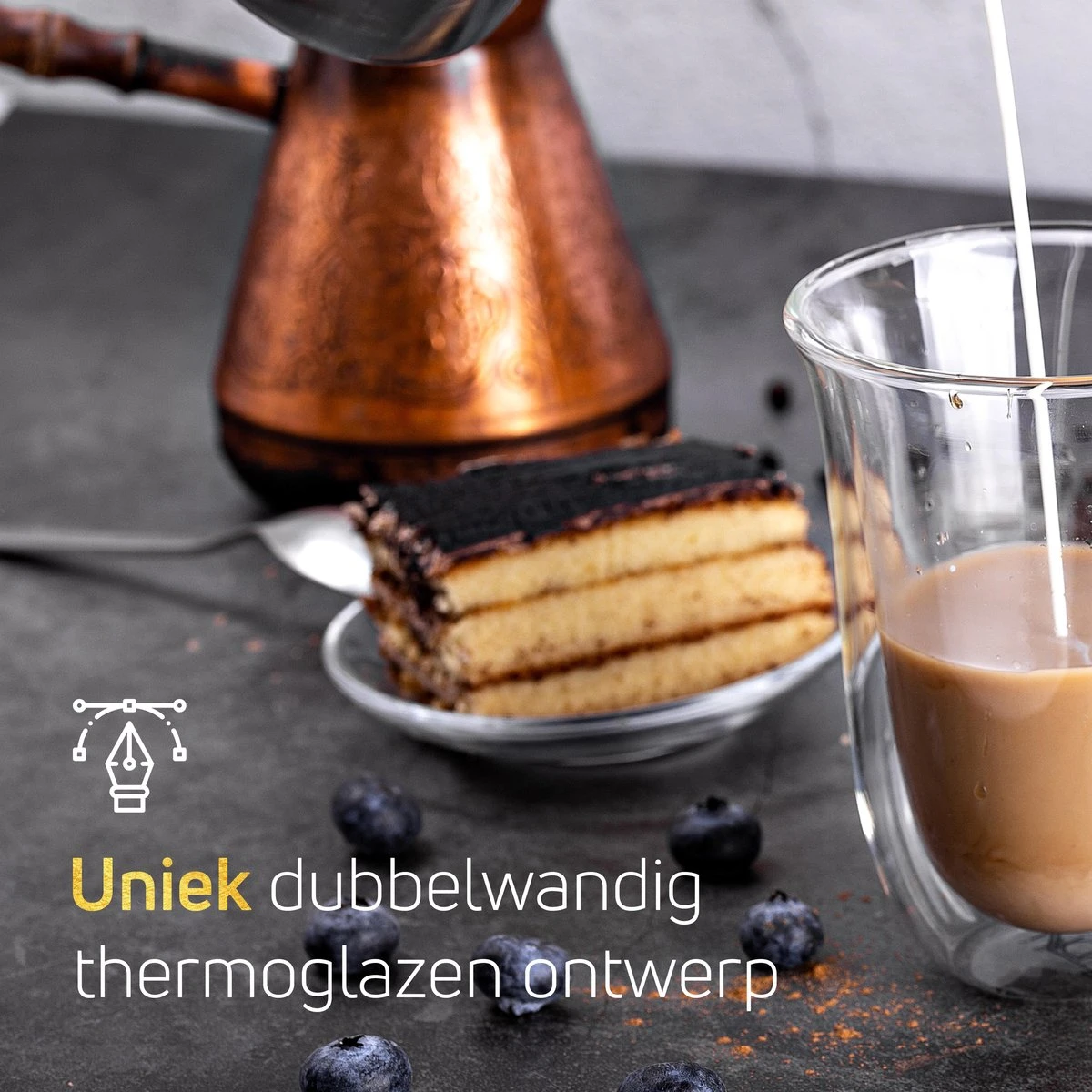 VDN Dubbelwandige Koffieglazen Theeglazen - 300 ML Mokken - Set Van 4 Handgeblazen Cappuccino Latte Macchiato Glazen Dubbelwandig 5 VDN Dubbelwandige Koffieglazen Theeglazen - 300 ML Mokken - Set Van 4 Handgeblazen Cappuccino Latte Macchiato Glazen Dubbelwandig - Afbeelding 5