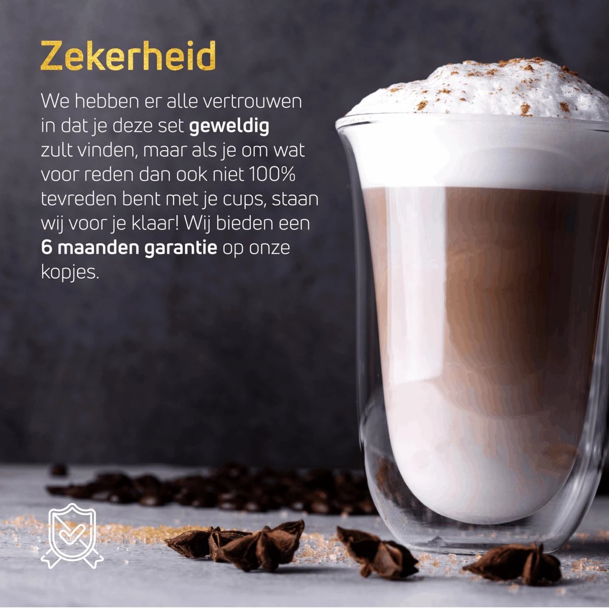 VDN Dubbelwandige Koffieglazen Theeglazen - 300 ML Mokken - Set Van 4 Handgeblazen Cappuccino Latte Macchiato Glazen Dubbelwandig 11 VDN Dubbelwandige Koffieglazen Theeglazen - 300 ML Mokken - Set Van 4 Handgeblazen Cappuccino Latte Macchiato Glazen Dubbelwandig - Afbeelding 11