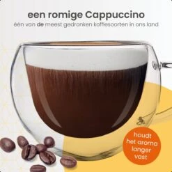 Goliving Dubbelwandige Koffieglazen - Koffiekopjes - Kopjes - Glazen - Theeglazen - Latte Macchiato - Cappuccino - Set Van 6 -Huishoudelijk Serviesgoed 1200x1200 988