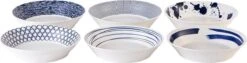 Royal Doulton Pacific - Pastaborden / Bordenset - Porselein - Wit / Blauw - ⌀ 22 Cm - 6 Stuks -Huishoudelijk Serviesgoed 1200x304 1
