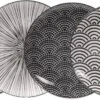 Tokyo Design Studio - Nippon Black Dessertborden 16 Cm (set Van 6)
