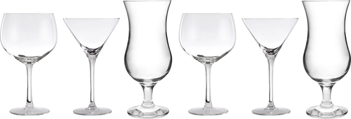 Orange85 Cocktail Glazen - Gin - Martini - Pina Colada - Set Van 6 1 Orange85 Cocktail Glazen - Gin - Martini - Pina Colada - Set Van 6