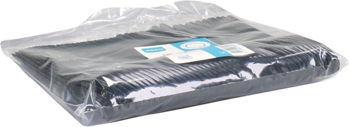 Depa | Lepel | Reusable | Zwart | 17cm | 50 Stuks 2 Depa | Lepel | Reusable | Zwart | 17cm | 50 Stuks - Afbeelding 2