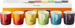 Le Creuset Espresso Kopjes Rainbow 100 Ml - 6 Stuks -Huishoudelijk Serviesgoed 1200x449 2