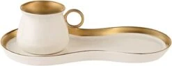 Karaca -Delon- Set Van 2 Koffiekopset-voor Twee Personen-Turkse Koffie-espresso-wit-gold-porselein- 7 Karaca -Delon- Set Van 2 Koffiekopset-voor Twee Personen-Turkse Koffie-espresso-wit-gold-porselein- -Huishoudelijk Serviesgoed 1200x461