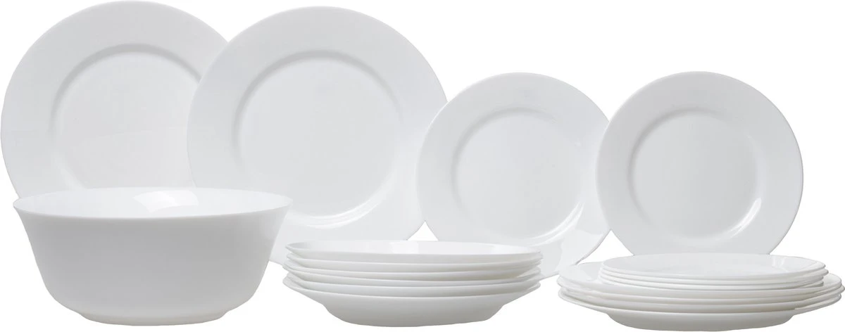 Luminarc Everyday Serviesset - 19-delig - 6 Persoons 2 Luminarc Everyday Serviesset - 19-delig - 6 Persoons - Afbeelding 2
