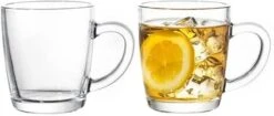 Pasabahce 55531 - Drinkglazen, Theeglas Met Handvat "Basic", Set Van 6 -Huishoudelijk Serviesgoed 1200x510