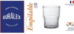 Duralex Empilable Waterglas - 20 Cl - 6 Stuks 23 Duralex Empilable Waterglas - 20 Cl - 6 Stuks -Huishoudelijk Serviesgoed 1200x548