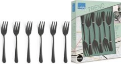 Amefa Taartvorkjes - 6 Stuks - Zwart -Huishoudelijk Serviesgoed 1200x639