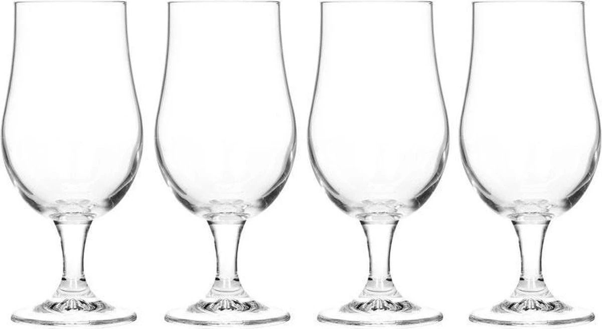 Merkloos Bierglas - 37cl - Set 4 Stuks 7 Merkloos Bierglas - 37cl - Set 4 Stuks - Afbeelding 7