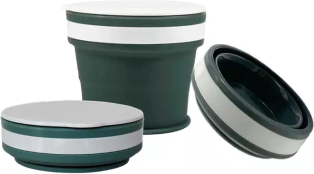 HK-Goodies - Opvouwbare Beker - Koffiebeker To Go- Herbruikbaar - Wasbaar - 170 ML - Beker To Go - Groen 5 HK-Goodies - Opvouwbare Beker - Koffiebeker To Go- Herbruikbaar - Wasbaar - 170 ML - Beker To Go - Groen - Afbeelding 5