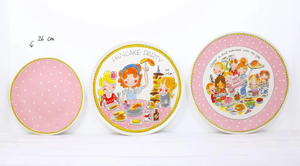 Even Bijkletsen Plat Bord Dot D26cm 4 Even Bijkletsen Plat Bord Dot D26cm - Afbeelding 4