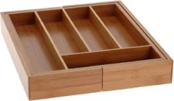 Excellent Houseware Bestekbak Hout Uitschuifbaar -Huishoudelijk Serviesgoed 1200x696