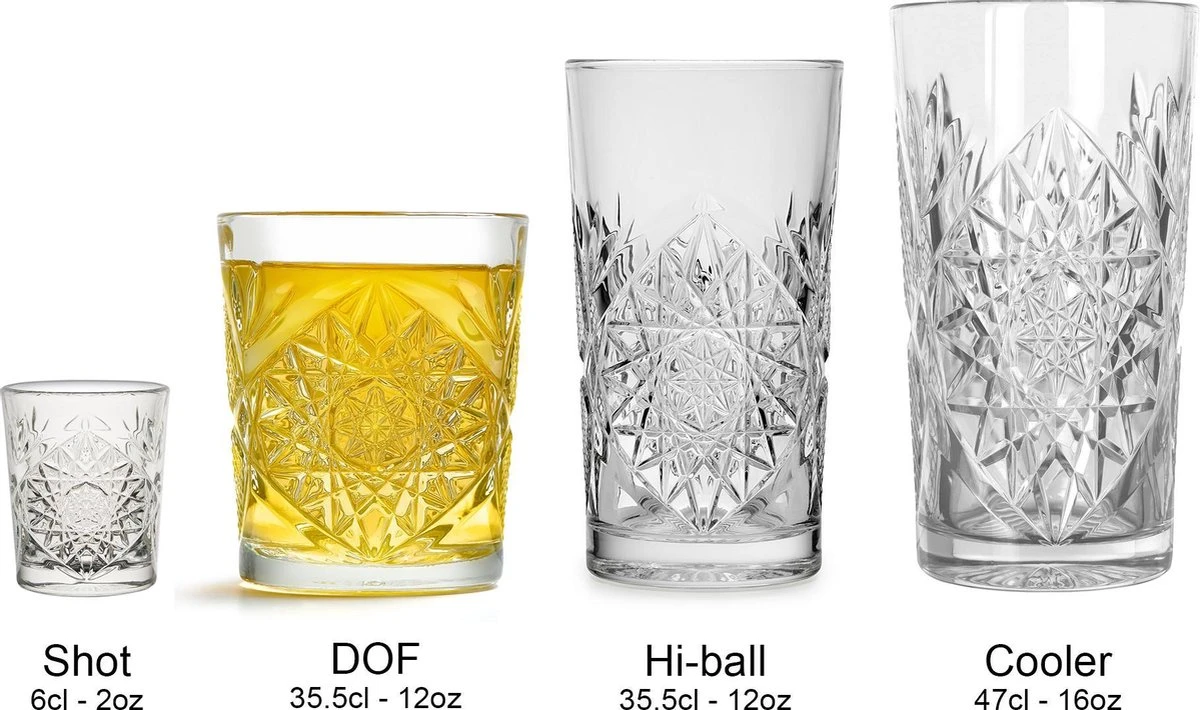 Libbey Drinkglas Hobstar - 355 Ml / 35,5 Cl - 6 Stuks - Vintage Design - Vaatwasserbestendig - Hoge Kwaliteit 5 Libbey Drinkglas Hobstar - 355 Ml / 35,5 Cl - 6 Stuks - Vintage Design - Vaatwasserbestendig - Hoge Kwaliteit - Afbeelding 5