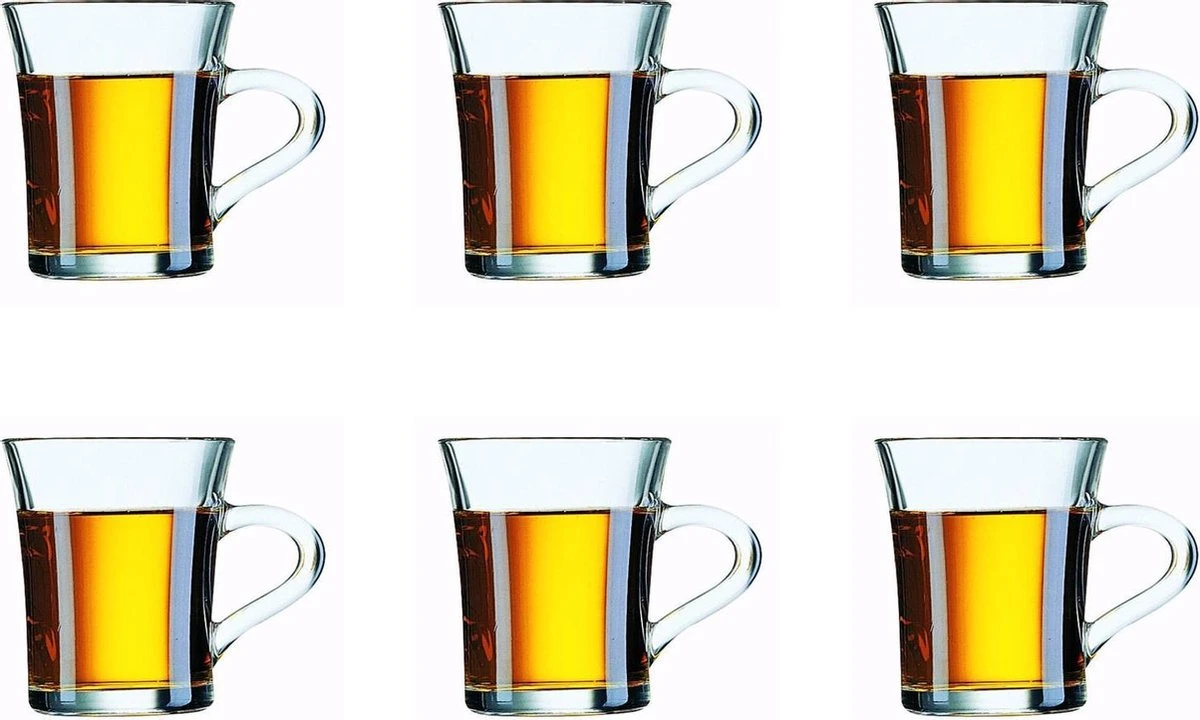 Arcoroc The Theeglas - 230ml - Gehard Glas - 6 Stuks 1 Arcoroc The Theeglas - 230ml - Gehard Glas - 6 Stuks