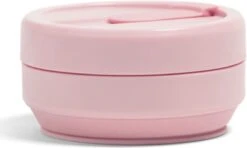 STOJO - Opvouwbare Beker - To Go - Roze - 237ml (8oz) - Herbruikbaar -Huishoudelijk Serviesgoed 1200x721 3