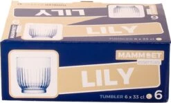 Mammoet Waterglas Lily 33 Cl Transparant 6 Stuk(s) -Huishoudelijk Serviesgoed 1200x723