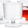 Wijnglazen - 30 Stuk(s) - 170 Ml - Plastic Glazen - Wijnglas - Herbruikbaar - Set - Kerst Servies