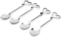 Riviera Maison Theelepels Zilver - With Love.. Spoons - Set Van 4 Stuks