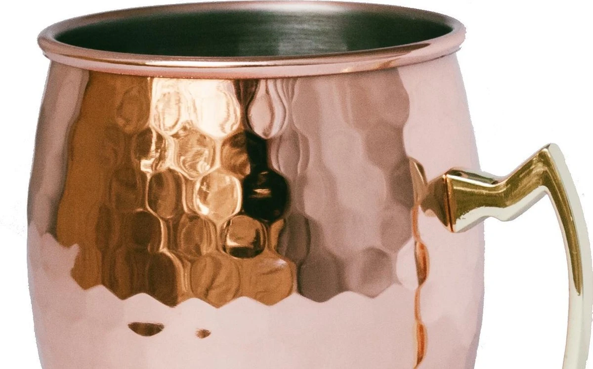 Ubian Moscow Mule Bekers – Inclusief 2 RVS Rietjes & 1 Barmaatje / Jigger – Koperen Beker – 2 Stuks 3 Ubian Moscow Mule Bekers – Inclusief 2 RVS Rietjes & 1 Barmaatje / Jigger – Koperen Beker – 2 Stuks - Afbeelding 3