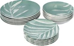 4goodz Plant Groen 18-delig Servies Porselein 6 Persoons -Huishoudelijk Serviesgoed 1200x749 1