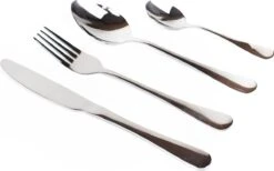 Dymund® 8 Persoons Bestekset - (45-delig) Bestek - Incl. Serveerlepel/Suikerlepel/Serveervork/Botermes - RVS - Zilver -Huishoudelijk Serviesgoed 1200x749