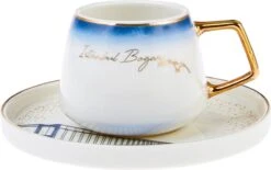 KARACA -ISTANBUL- 12 DELIGE- KOFFIEKOPJES VOOR 6 PERSONEN SET-Karaca Istanbul Set Van 12 Koffiekopjes 90 Ml- Moccamokken -espressokopjes Set Van Porselein, 6 Personen Robuuste Mokkatas, Porselein -Huishoudelijk Serviesgoed 1200x752