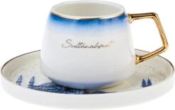 KARACA -ISTANBUL- 12 DELIGE- KOFFIEKOPJES VOOR 6 PERSONEN SET-Karaca Istanbul Set Van 12 Koffiekopjes 90 Ml- Moccamokken -espressokopjes Set Van Porselein, 6 Personen Robuuste Mokkatas, Porselein -Huishoudelijk Serviesgoed 1200x757