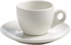 Maxwell & Williams White Basics Round - Espresso Kop En Schotel - 70 Ml -Huishoudelijk Serviesgoed 1200x758 4