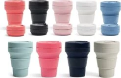 Koffiebeker - Reisbeker - Siliconen Beker - Opvouwbaar - Zwart - Drinkbeker - To Go -Huishoudelijk Serviesgoed 1200x777 4