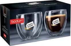 Bodum Theeglazen - Dubbelwandige Koffieglazen - 80 Ml - 6 Stuks - Carte Noire -Huishoudelijk Serviesgoed 1200x780 3