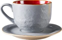 Vivi Oggi - Koffiekopjes Set Van 6 - Ø 9cm - Cappuccino - Kop En Schotel - 150 Ml - Italië -Huishoudelijk Serviesgoed 1200x780 4