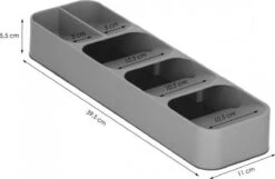 Springos Multifunctionele Bestekbak | Besteklade | Bestek Organizer | Kunststof | 39 X 11 X 5.5 CM -Huishoudelijk Serviesgoed 1200x782 3