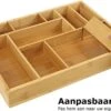 Merkloos Decopatent® Bestekbak - Lade Organizer - Besteklade - Bamboe - Hout - Bestek Bak Organizer Houder Voor Keukenla - Bestekcassette