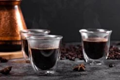 Dubbelwandige ESPRESSO Glazen Van Borosilicaat - Warme En Koude Dranken Kopjes - 70 ML - Set Van 4 -Huishoudelijk Serviesgoed 1200x800 114