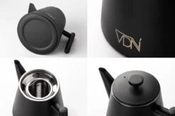 VDN RVS Theepot Dubbelwandig Met Filter - Zwarte Theekan 1 Liter - 902 -Huishoudelijk Serviesgoed 1200x800 171